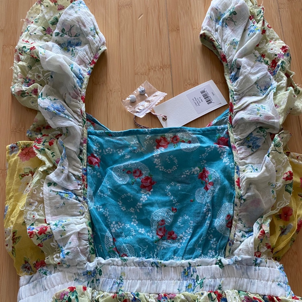 LoveShackFancy Phyllis Tiered Mini Dress M - Picture 7 of 12
